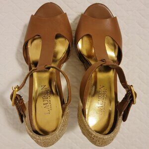 Lauren Ralph Lauren Wedge Platform Espadrilles